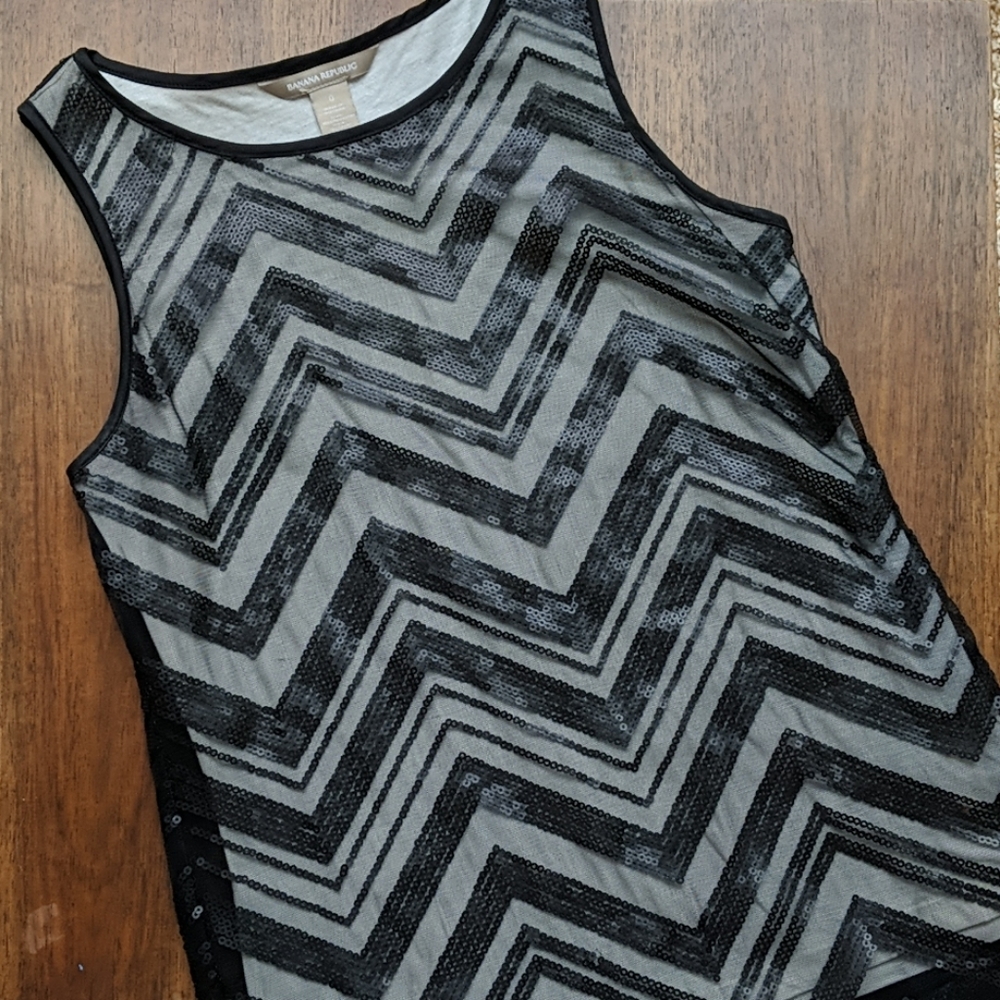 Banana Republic sequin tank top